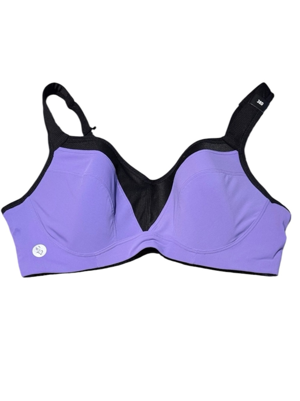 Torrid Active Purple & Black Full Coverage Sports Bra Convert Racer NWT 38D